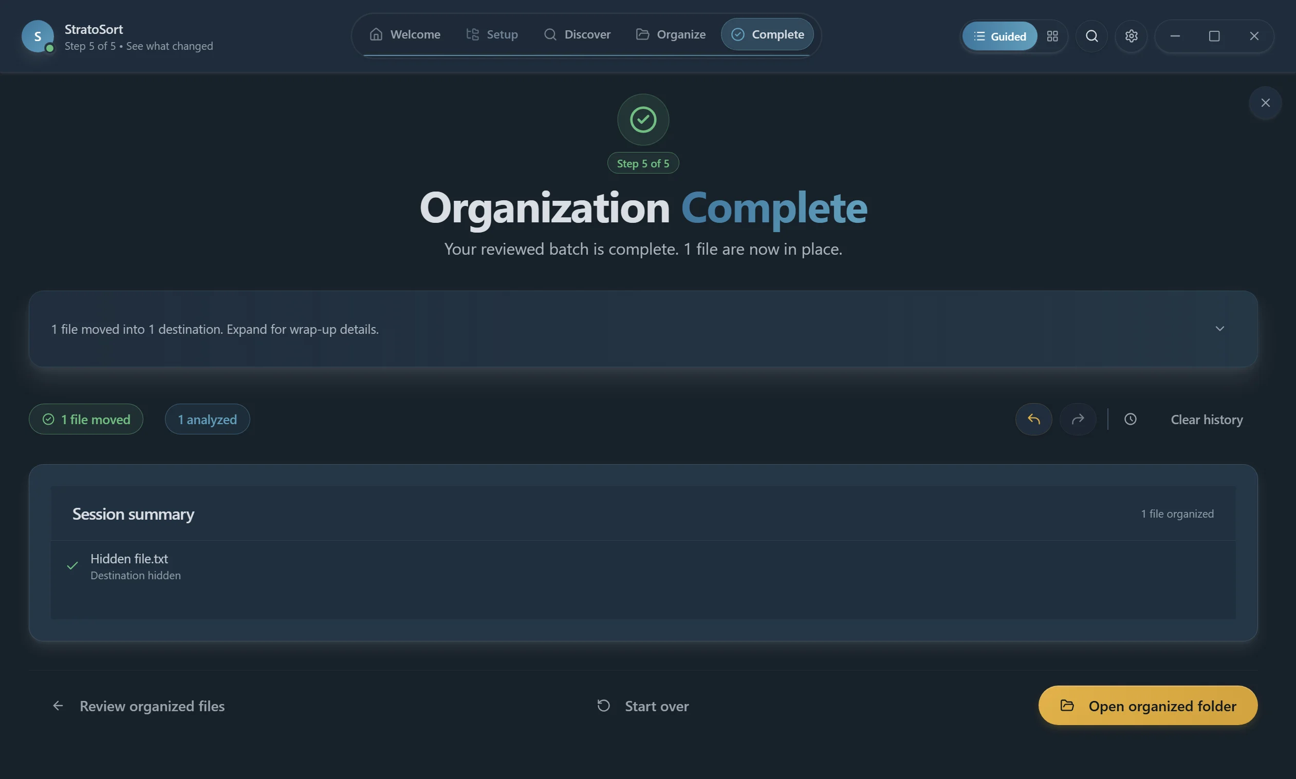 Organization Complete